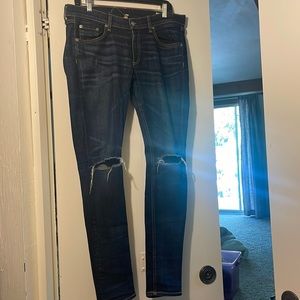 Rag and Bone denim size 30. Mid rise. Holes in knees.